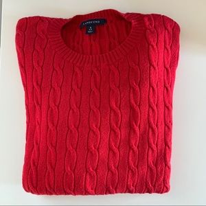 Beautiful Classic Red Cable Sweater